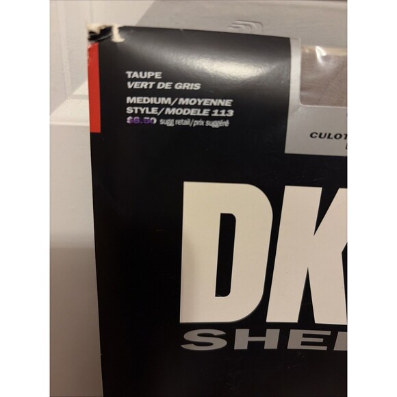 DKNY Sheers Pantyhose Control Top Sheer Color Taupe Size Medium NWT - Picture 2 of 4